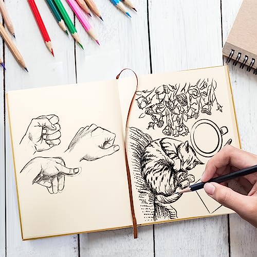 3 Pack Hardcover Sketchbook Set, 8.5 x 11