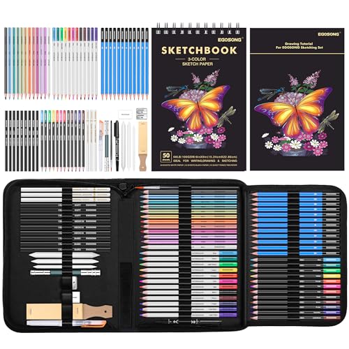 Pro Art Sketching Set with 73 Drawing Supplies