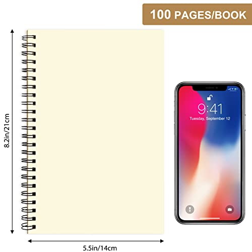 EOOUT 12 Pack A5 Sketchbooks: Blank Spiral Notebooks
