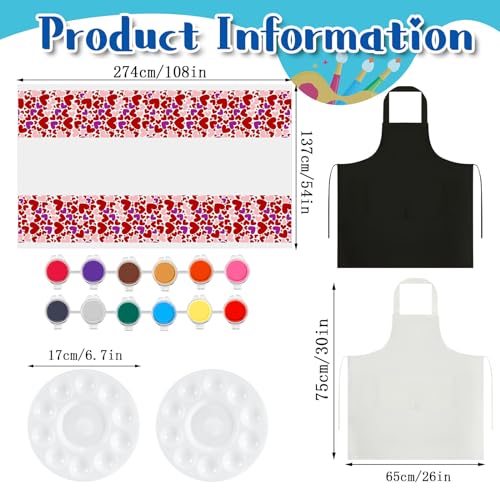 Valentines Couple Painting Set - Pre Drawn Canvas Kit