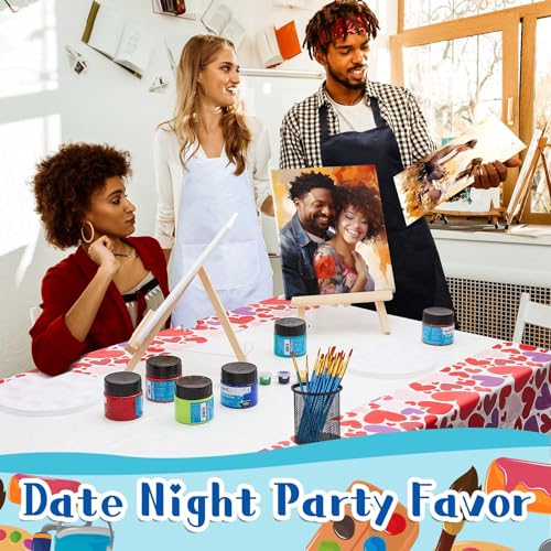 Valentines Couple Painting Set - Pre Drawn Canvas Kit