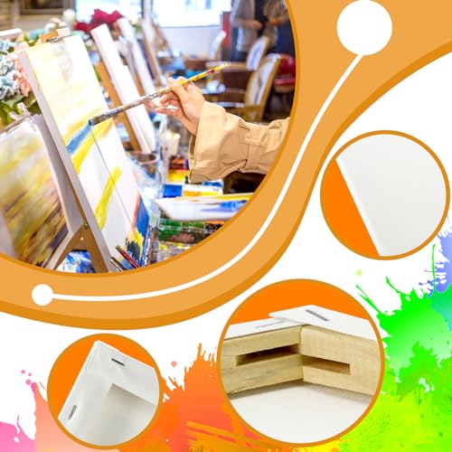 3 Pack 11x14 Primed White Canvas for Painting