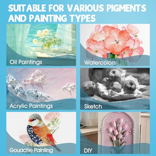 ESRICH 24x36 Stretched Canvas 3 Pack for Painting