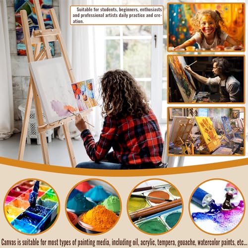 3 Pack 11x14 Primed White Canvas for Painting