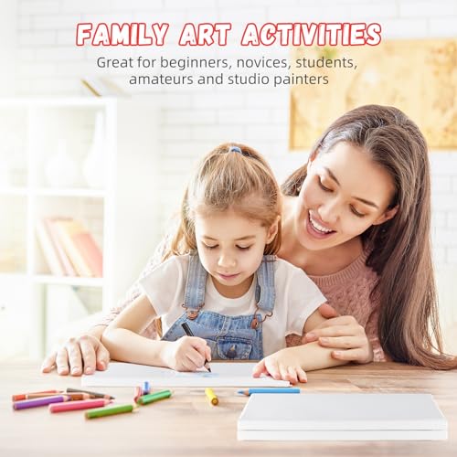 6 Pack 5x7 inch Stretched Blank Canvases for Painting
