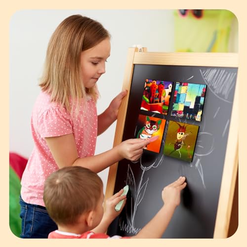48 Mini Magnetic Canvas Tiles for Painting Art Panels