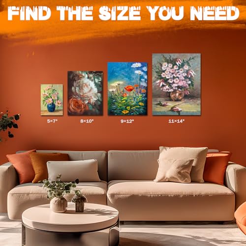 32 Pack Professional Stretched Canvas for Painting Variety
