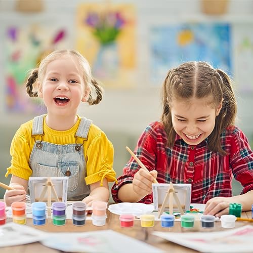 Qilery 12-Piece Acrylic Paint Set with Canvas