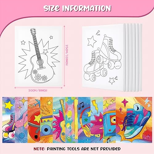 Pre-Drawn Afro Queen Canvas Kit for Painting & Sip