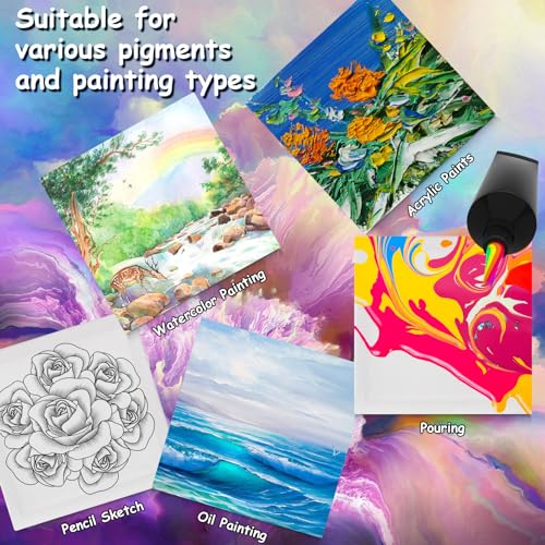 Mini Square Canvases for Painting - Pack of 12