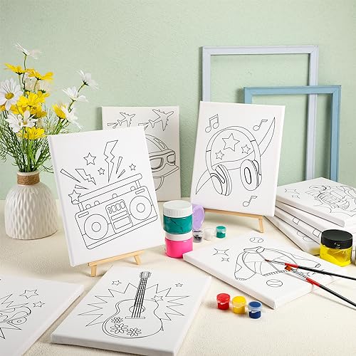 Pre-Drawn Afro Queen Canvas Kit for Painting & Sip