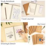 EOOUT 12 Pack A5 Sketchbooks: Blank Spiral Notebooks