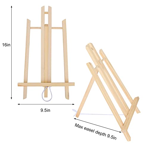 16" Wooden Tabletop Painting Easel Set