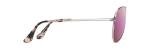 Maui Jim  Rose Gold Polarized Aviator Sunglasses, Medium