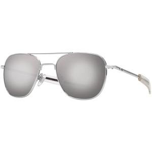 AO Original Pilot Sunglasses - SkyMaster Mirrored Glass Lenses - Bayonet Temple - Polarized