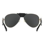 Versace Gold Aviator Sunglasses with Dark Grey 62MM Lens