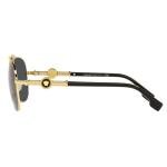 Versace Aviator Sunglasses with Gold Frame & Dark Lenses