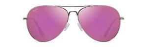 Maui Jim  Rose Gold Polarized Aviator Sunglasses, Medium