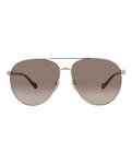 Gucci Women's Metal Aviator Sunglasses, Endura Gold