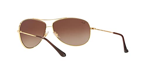 Ray-Ban Gold Metal Pilot Aviator Sunglasses Gradient Lens