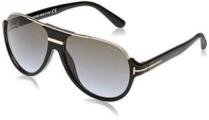 Tom Ford DIMITRY Men's Shiny Black Aviator Sunglasses