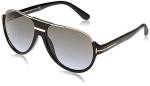 Tom Ford DIMITRY Men's Shiny Black Aviator Sunglasses
