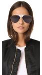 Versace Women's White/Grey Medusa Aviator Sunglasses 0VE2150Q