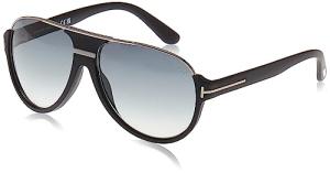 Tom Ford TF334 Aviator Sunglasses Matte Black Ruthenium