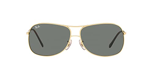 Ray-Ban RB3267 Gold/Green Metal Aviator Sunglasses 64mm