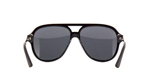 Gucci Black Aviator Sunglasses with Grey Lens