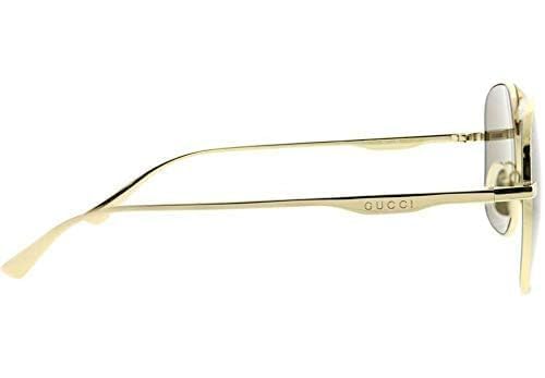 Gucci Women's Aviator Sunglasses, Gold, 60 mm