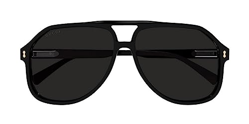 Gucci Aviator Sunglasses Black GG1042S 60mm
