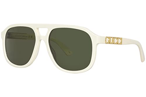 Gucci Women's Ivory Pilot Aviator Sunglasses - One Size