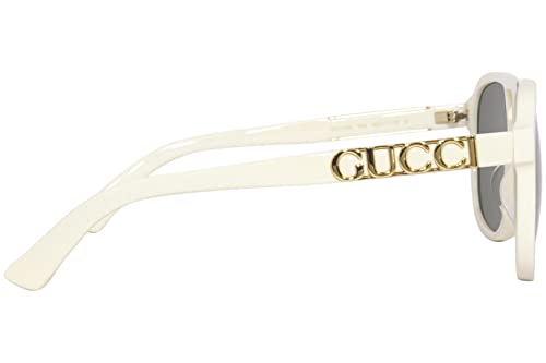 Gucci Women's Ivory Pilot Aviator Sunglasses - One Size