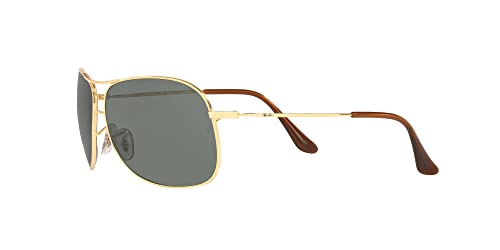 Ray-Ban RB3267 Gold/Green Metal Aviator Sunglasses 64mm