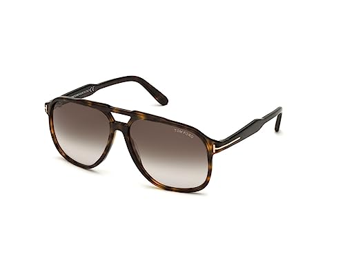 Tom Ford FT0753 Dark Havana Aviator Sunglasses Size 62 mm
