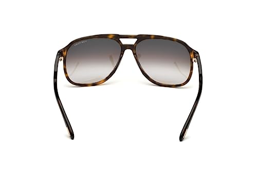 Tom Ford FT0753 Dark Havana Aviator Sunglasses Size 62 mm