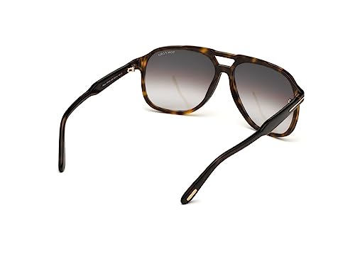 Tom Ford FT0753 Dark Havana Aviator Sunglasses Size 62 mm