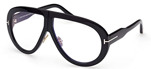 Tom Ford TROY FT 0836 Black Gold Aviator Sunglasses