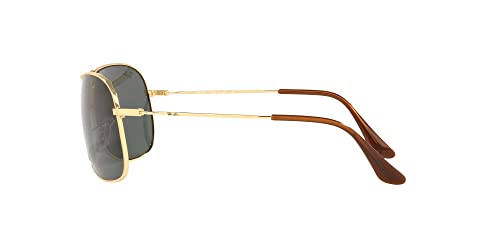 Ray-Ban RB3267 Gold/Green Metal Aviator Sunglasses 64mm