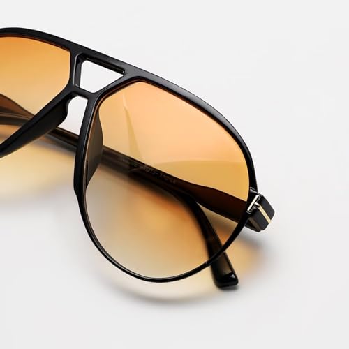Vintage Oversized Aviator Sunglasses 70s Classic Square Aviators