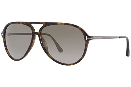 Tom Ford Aviator Sunglasses Havana & Brown Blue Gradient