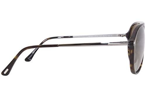 Tom Ford Aviator Sunglasses Havana & Brown Blue Gradient