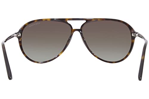Tom Ford Aviator Sunglasses Havana & Brown Blue Gradient