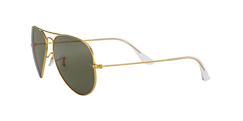 Ray-Ban Classic Aviator Sunglasses Gold/Green Polarized 58mm