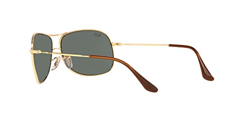 Ray-Ban RB3267 Gold/Green Metal Aviator Sunglasses 64mm
