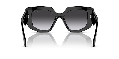 Prada PR 14ZS Black Aviator Sunglasses Grey Gradient