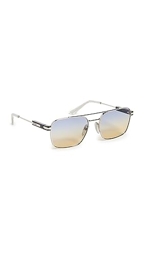 Prada Silver Aviator Sunglasses, One Size