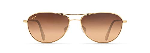 Maui Jim Baby Beach Polarized Aviator Sunglasses, Gold