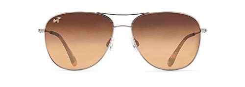 Maui Jim Cliff House Polarized Aviator Sunglasses Gold Bronze